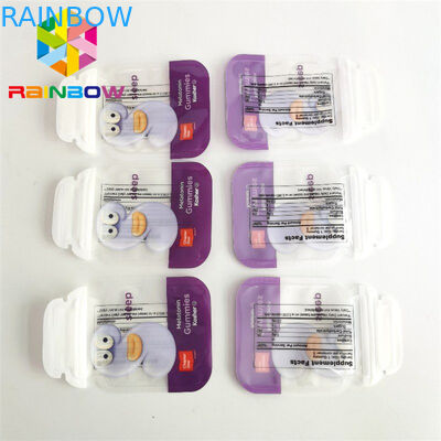 كيس تغليف أغذية صالح للأكل ناعم الملمس 3.5 جرام أكياس مايلر ذات شكل خاص من البسكويت