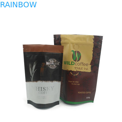 تغليف شاي القهوة كيس زيبلوك أبيض بلوري مقاوم للرائحة مع شعارك