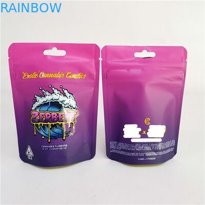 رقائق البخور البلاستيكية العشبية التعبئة والتغليف مايلر حقيبة الوقوف الحقيبة زهرة القنب