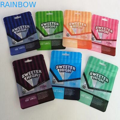 رقائق البخور البلاستيكية العشبية التعبئة والتغليف مايلر حقيبة الوقوف الحقيبة زهرة القنب