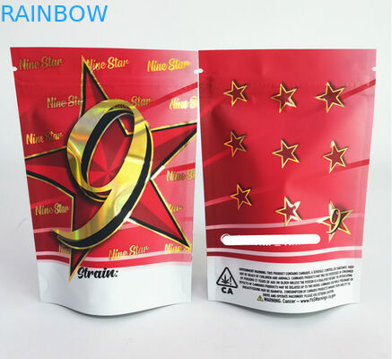 CBD Weed Marijuana Packaging Bag 420 الطباعة الرقمية Doypack Die Cut Herbal Incense