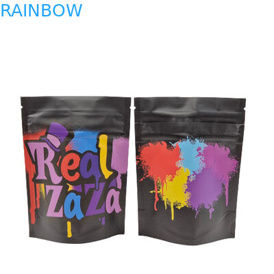 حقيبة الوجبات الخفيفة CMYK Ziplock المضادة للرائحة الحقيبة مايلر لحزم 3.5 جرام 200 ميكروم