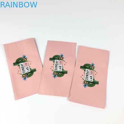 زهرة مجففة التعبئة والتغليف الوردي الحرارة مايلر مركز الطباعة الحقيبة مختومة ثلاثة جوانب