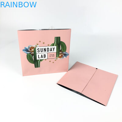 زهرة مجففة التعبئة والتغليف الوردي الحرارة مايلر مركز الطباعة الحقيبة مختومة ثلاثة جوانب