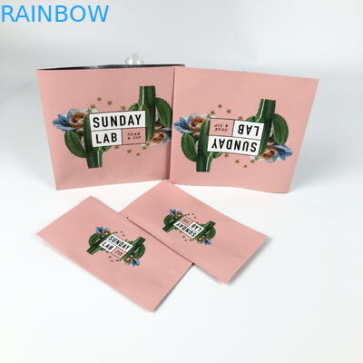 زهرة مجففة التعبئة والتغليف الوردي الحرارة مايلر مركز الطباعة الحقيبة مختومة ثلاثة جوانب