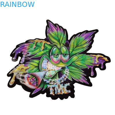 3.5g أكياس مايلر مختومة للرائحة مختومة مطبوعة مخصصة فريدة من نوعها خاصة على شكل قطع غير منتظمة