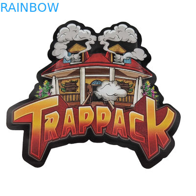 3.5g أكياس مايلر مختومة للرائحة مختومة مطبوعة مخصصة فريدة من نوعها خاصة على شكل قطع غير منتظمة