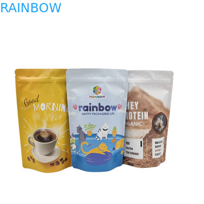 تغليف الغذاء الصف مخصص رقائق الألومنيوم ماتي الطعام مايلر سناك أكياس الرمز البريدي قفل