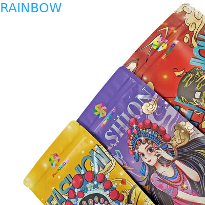 كيس رقائق بلاستيك قابل للأكل بسحاب 100 جرام للحلوى / وجبة خفيفة / القهوة / أكياس مايلر أغذية الحيوانات الأليفة