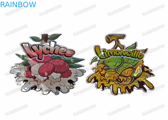 أكياس مايلر ناعمة الملمس غير لامعة للتغليف غير منتظمة الشكل 3.5 جرام 7 جرام 14 جرام 28 جرام أكياس مقطعة بالقالب