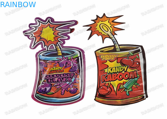 تغليف أغذية ذو ملمس ناعم خاص 3.5 جرام مايلر يموت قطع الحقائب غير النظامية مع رائحة إثبات