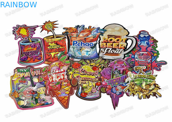 الهولوغراف مخصص على شكل الألومنيوم لينة اللمس 3.5g تغليف المواد الغذائية أكياس مايلر يموت قطع الحقائب