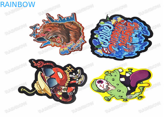 يموت قطع غير النظامية 3.5g حقيبة الوجبات الخفيفة الخاصة على شكل أكياس البلاستيك زيبلوك التعبئة والتغليف مايلر