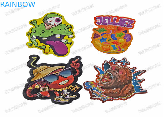 يموت قطع غير النظامية 3.5g حقيبة الوجبات الخفيفة الخاصة على شكل أكياس البلاستيك زيبلوك التعبئة والتغليف مايلر