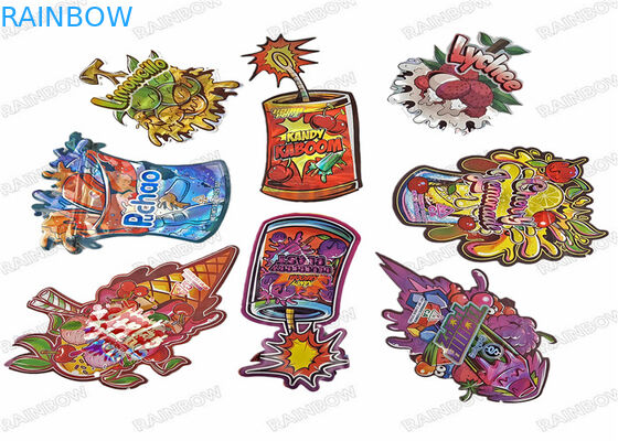 أكياس مايلر الصالحة للأكل مصنوعة من البلاستيك على شكل قطع خاصة مع أكياس حلوى بسكويت Ziplock 3.5g