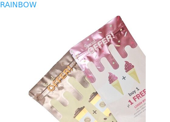 ماتي لامع الوقوف حقيبة مخصص للأغذية الشاي التعبئة والتغليف أكياس رقائق الألومنيوم مايلر