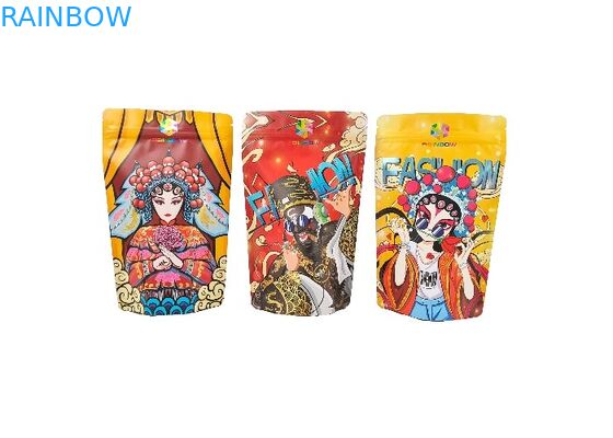 تخزين حلوى الفول السوداني وحلوى الجوز والحلوى في أكياس طعام مايلر مع سحاب قابل للإغلاق