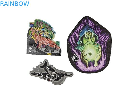 أكياس بلاستيكية ناعمة الملمس 3.5 جرام مايلر بسحاب قفل طباعة رقمية ذات شكل خاص