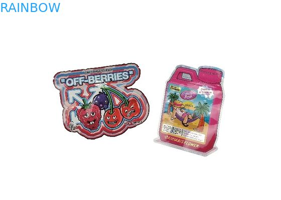 أكياس قفل الرمز البريدي على شكل خاص قابلة لإعادة الإغلاق 3.5 جرام - 28 جرام أكياس مقاومة للرائحة