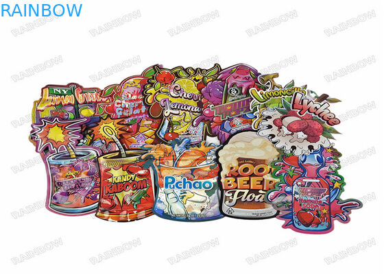 3.5 غرام الطباعة الرقمية القابلة للأكل طعام التعبئة والتغليف الوقوف الحقيبة زيبلوك الرائحة الصلبة أكياس بلاستيكية