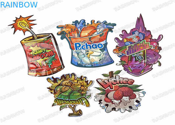 3.5 غرام الطباعة الرقمية القابلة للأكل طعام التعبئة والتغليف الوقوف الحقيبة زيبلوك الرائحة الصلبة أكياس بلاستيكية