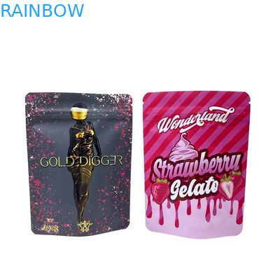 الطباعة الرقمية منفلاى أوراق الألومنيوم المخصصة قابلة لإعادة إغلاق الوقوف ضد الرائحة سحاب مايلر التعبئة والإغراء كيس للكف لأطعمة