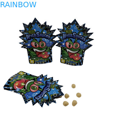 حقائب الطباعة الرقمية ذات الشكل المخصص 3.5 غرام 7 غرام 14 غرام حقائب مايلار من ورق الألومنيوم