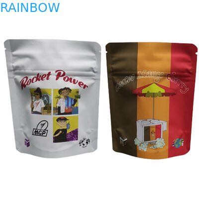 كيس الطباعة الرقمية 3.5G 1LB Soft Touch كيس هولوغرافي عالية الحاجز الرائحة ضد الاطفال ضد السحب الرفيع