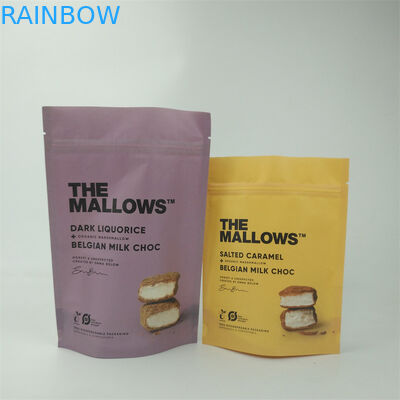 حقائب الطباعة الرقمية المطبوعة بطبيعة الحال أكياس بلاستيكية مائلر مطوية للأغذية