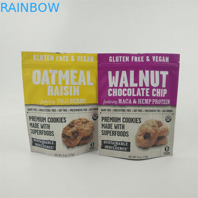 حقائب الطباعة الرقمية المطبوعة بطبيعة الحال أكياس بلاستيكية مائلر مطوية للأغذية