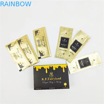 أغلفة من ورق الألومنيوم حزم من أجل تحسينات الذكور العسل الملكي كيسات ملونة معدنية