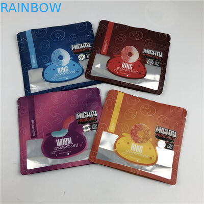 الخدمة المهنية الأكياس المطبوعة رقميا مع الطباعة لامعة / متطاطية الانتهاء من أكياس Mylar القابلة للأكل