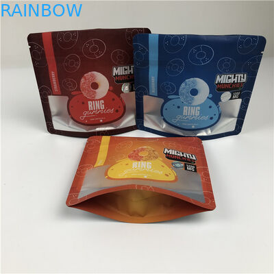 الخدمة المهنية الأكياس المطبوعة رقميا مع الطباعة لامعة / متطاطية الانتهاء من أكياس Mylar القابلة للأكل