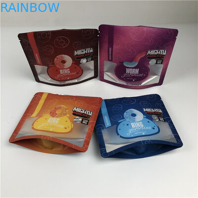 الخدمة المهنية الأكياس المطبوعة رقميا مع الطباعة لامعة / متطاطية الانتهاء من أكياس Mylar القابلة للأكل