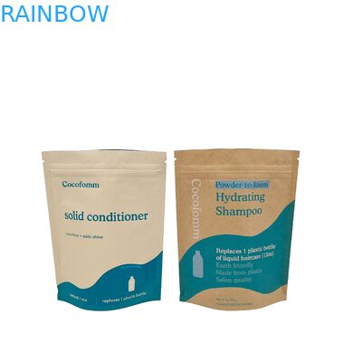 حقيبة أدوات قابلة للتحلل البيولوجي قابلة لإعادة التدوير والتي تم تصنيعها خصيصًا والتي تقف على الأقدام مع فتحة سحب أكياس الورق الكرافت أكياس التعبئة الغذائية