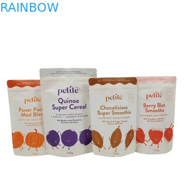 حقيبة أدوات قابلة للتحلل البيولوجي قابلة لإعادة التدوير والتي تم تصنيعها خصيصًا والتي تقف على الأقدام مع فتحة سحب أكياس الورق الكرافت أكياس التعبئة الغذائية