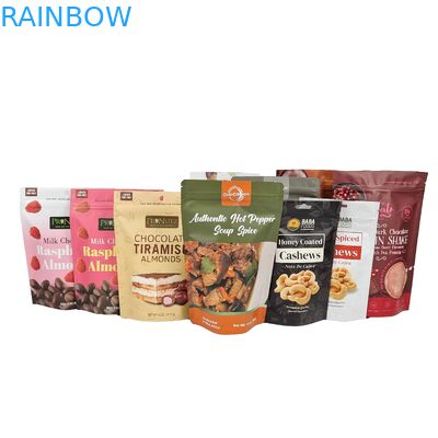 الشعار المخصص بالجملة المطبوع الصف الغذائي شيكولاتة التعبئة الخفيفة سحب قفاز كيس بلاستيكي