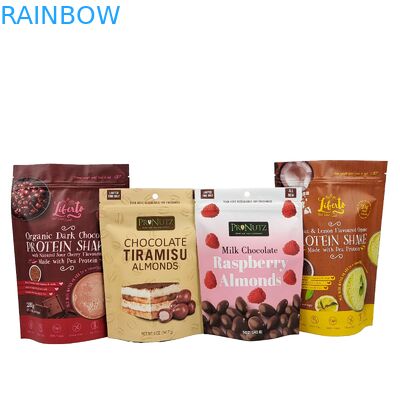 سلة حرارة عالية الجودة حقيبة وجبات خفيفة بطاقة ألومنيوم مخصصة سحب قفزة البلاستيكية التغليف حقيبة سحب