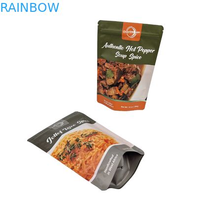 شعار مخصص مطبوع أكياس بلاستيكية قابلة لإعادة الإغلاق