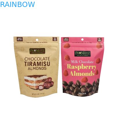 كيس البلاستيك القابل لإعادة الإغلاق من فول الشوكولاتة من الألومنيوم