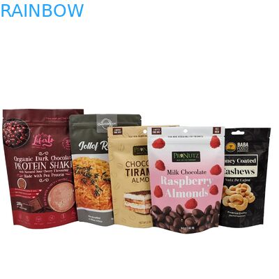 كيس البلاستيك القابل لإعادة الإغلاق من فول الشوكولاتة من الألومنيوم