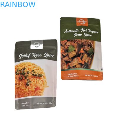 عبوة غذائية من ورق الألومنيوم من البلاستيك عبوة وجبات خفيفة قابلة لإعادة الإغلاق