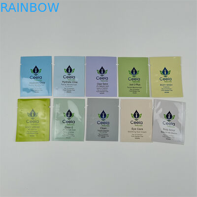 كيس التعبئة والتغليف التجميلي المهني Max.10 الألوان كيس مسطح العينات المجانية حزم