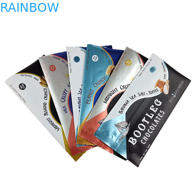 طابع مطبوع حرارة الختم الخلفي الجانبي الختم حقيبة ورقية الظهر الوسطى الحلق الختم سهل الدموع كيس الوسادة الهولوغرافية