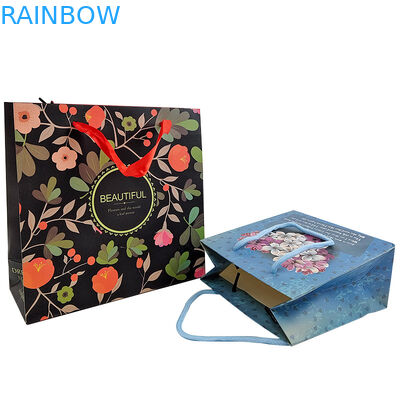 طباعة شعار مخصص عبوات ورق كرافت قابلة لإعادة الاستخدام مع مقبض عبوات ورق كرافت كيس هدية