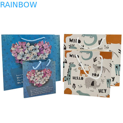 تخصيص التعبئة والتغليف الورقية كيس الكرافت عالية الجودة كيس التسوق قابلة للتحلل الحيوي