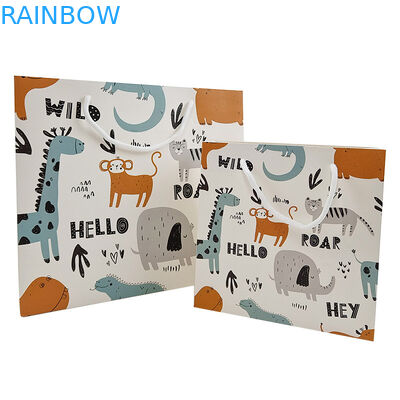 تخصيص التعبئة والتغليف الورقية كيس الكرافت عالية الجودة كيس التسوق قابلة للتحلل الحيوي