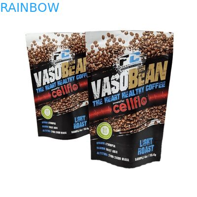 طباعة مخصصة MOQ صغيرة قف على القهوة عبوات عينة عبوات ورق عديم الرائحة