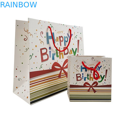 العلامة التجارية الفاخرة شعار مخصص أحذية بوتيك التعبئة والتغليف هدية ورق حقيبة التسوق للملابس