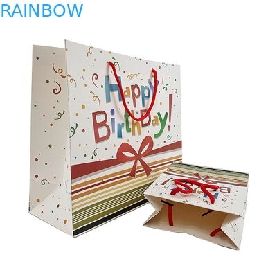 العلامة التجارية الفاخرة شعار مخصص أحذية بوتيك التعبئة والتغليف هدية ورق حقيبة التسوق للملابس